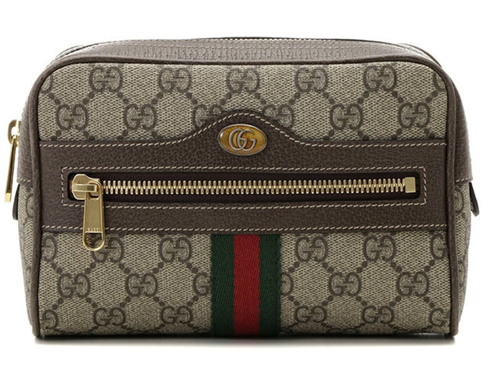 Gucci GG Supreme Belt Bag Waist Body Beige Cream Canvas